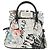 Autre Marque Borsa a mano con catena in pelle 2 in 1 Maison Margiela Bianco Nero Argento Auth 128505M - vista 2