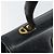 Borsa a mano Gancini in smalto blu navy e oro Auth 149268 di Salvatore Ferragamo - vista 15