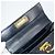 Borsa a mano Gancini in smalto blu navy e oro Auth 149268 di Salvatore Ferragamo - vista 16