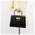 Borsa a mano Gancini in smalto blu navy e oro Auth 149268 di Salvatore Ferragamo - vista 23