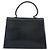 Borsa a mano Gancini in smalto blu navy e oro Auth 149268 di Salvatore Ferragamo - vista 3