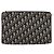 Borsa a Spalla in Tela Trotter Christian Dior Blu Navy Oro Auth ep11547 D'oro - vista 3
