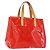 LOUIS VUITTON Monogram Vernis Reade PM Borsa a Mano Rossa M91088 LV Auth 150266 Rosso