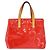 LOUIS VUITTON Monogram Vernis Reade PM Borsa a Mano Rossa M91088 LV Auth 150266 Rosso - vista 2