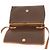 Céline Borsa a Spalla in Tela Macadam CELINE PVC Marrone Oro Auth ep11522 D'oro - vista 15