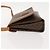 Céline Borsa a Spalla in Tela Macadam CELINE PVC Marrone Oro Auth ep11522 D'oro - vista 5