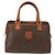 Céline Borsa a mano in tela Macadam CELINE PVC marrone oro Auth 147895 D'oro - vista 2