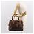 Céline Borsa a mano in tela Macadam CELINE PVC marrone oro Auth 147895 D'oro - vista 22