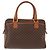 Céline Borsa a mano in tela Macadam CELINE PVC marrone oro Auth 147895 D'oro - vista 3