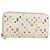 LOUIS VUITTON Monogram Multicolor Zippy Wallet Wallet White M60241 Auth 152436