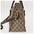 Gucci Borsa GG Supreme Web Sherry Line PVC 2way Beige Oro 41 02 039 Auth ep11903 D'oro - vista 3