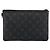 CUSTODIA PER IPHONE LOUIS VUITTON Monogram Eclipse Fragment M64433 LV Auth 152417 Monogramma - vista 2