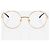 Monturas de gafas de sol CHANEL de metal dorado CC Auth 153002 - vista 13