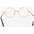 Monturas de gafas de sol CHANEL de metal dorado CC Auth 153002 - vista 2