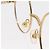 Monturas de gafas de sol CHANEL de metal dorado CC Auth 153002 - vista 8