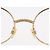 Monturas de gafas de sol CHANEL de metal dorado CC Auth 153002 - vista 9