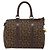 Céline Borsa Boston Celine C Sulky in tela marrone Auth 152078 - vista 2