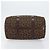Céline Borsa Boston Celine C Sulky in tela marrone Auth 152078 - vista 5