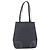 LOEWE Anagram Tote Bag aus PVC Leder Schwarz Silber Auth ep11707