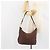 Bulgari Borsa a Spalla BVLGARI Logo Mania Canvas Marrone Oro Auth bs30838 D'oro - vista 23