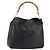 Borsa a mano in pelle Gucci Bamboo oro nero 001 2123 1577 Auth gh1288 D'oro