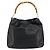 Borsa a mano in pelle Gucci Bamboo oro nero 001 2123 1577 Auth gh1288 D'oro - vista 2