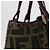 FENDI Zucca Canvas Handtasche Schwarz Braun Silber Authentisch 152992 - Ansicht 5
