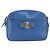 Borsa a Spalla Vala Chain in Pelle Blu Oro Salvatore Ferragamo Auth ka240 D'oro - vista 13