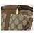 Gucci Borsa GG Supreme Web Sherry Line in PVC beige e oro 904 02 070 Auth ep11689 D'oro - vista 15