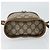 Gucci Borsa GG Supreme Web Sherry Line in PVC beige e oro 904 02 070 Auth ep11689 D'oro - vista 9