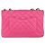 CHANEL Mini Matelassé Borsa a Spalla con Catena in Pelle di Agnello Rosa Oro CC Auth 150617 D'oro - vista 2