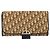 Bolso de Hombro de Lona Trotter Christian Dior Beige Dorado Auth 150566 - vista 2