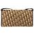 Bolso de Hombro de Lona Trotter Christian Dior Beige Dorado Auth 150566 - vista 3