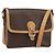 Céline Borsa a Spalla in Tela Macadam CELINE in Pelle PVC Marrone Oro Auth ka274 D'oro