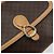 Céline Borsa a Spalla in Tela Macadam CELINE in Pelle PVC Marrone Oro Auth ka274 D'oro - vista 17