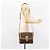 Céline Borsa a Spalla in Tela Macadam CELINE in Pelle PVC Marrone Oro Auth ka274 D'oro - vista 25