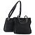 Borsa a mano Celine in nylon e pelle Salvatore Ferragamo 2 pezzi nera Auth 150480 Nero