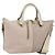 Chloé Borsa Chloe Bailey in pelle 2 vie grigia oro Auth BA7808 Marrone D'oro
