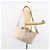 Chloé Borsa Chloe Bailey in pelle 2 vie grigia oro Auth BA7808 Marrone D'oro - vista 26