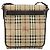 Borsa a Spalla Burberry Nova Check PVC Beige Oro Auth 153196 D'oro - vista 13