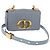 Christian Dior Borsa Dior Caro in pelle blu e oro con catena Canage Auth 151372SAM D'oro