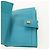 Christian Dior Langer Geldbeutel aus Leder Hellblau Gold Auth 154096V - Ansicht 20