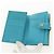 Christian Dior Langer Geldbeutel aus Leder Hellblau Gold Auth 154096V - Ansicht 8