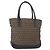 FENDI Zucchino Canvas Tote Bag Navy Silber Authentisch ka336 Marineblau