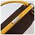 PRADA Borsa a Mano in Tela Gialla Marrone Auth 154533 Giallo - vista 18
