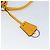 PRADA Borsa a Mano in Tela Gialla Marrone Auth 154533 Giallo - vista 20