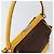 PRADA Borsa a Mano in Tela Gialla Marrone Auth 154533 Giallo - vista 6