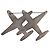 Spilla Specchio Airline CHANEL metallo Argento CC Auth 154038V - vista 6