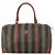 Pequin Borsa Boston in tela Pecan FENDI PVC nera marrone oro Auth 152730 Nero D'oro - vista 2