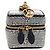LOUIS VUITTON Borsa Micro Vanity Bijoux in Jacquard Laminato R95559 Auth 129778M D'oro Monogramma - vista 13